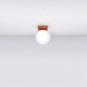 Ceiling Lamp Yoli 1 Red Ochre Uncategorized Great Lighting UK Ltd