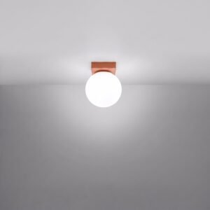 Ceiling Lamp Yoli 1 Red Ochre Uncategorized Great Lighting UK Ltd