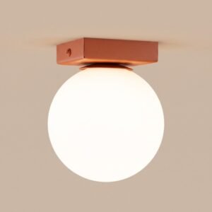 Ceiling Lamp Yoli 1 Red Ochre Uncategorized Great Lighting UK Ltd