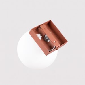 Ceiling Lamp Yoli 1 Red Ochre Uncategorized Great Lighting UK Ltd