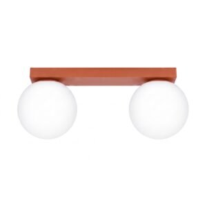 Ceiling Lamp Yoli 2 Red Ochre Uncategorized Great Lighting UK Ltd