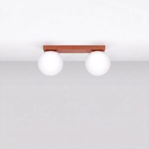 Ceiling Lamp Yoli 2 Red Ochre Uncategorized Great Lighting UK Ltd