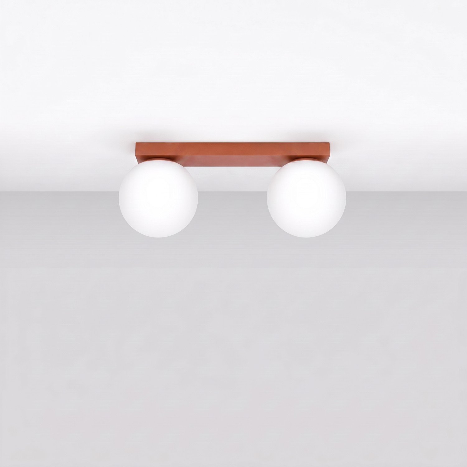 Ceiling Lamp Yoli 2 Red Ochre Uncategorized Great Lighting UK Ltd
