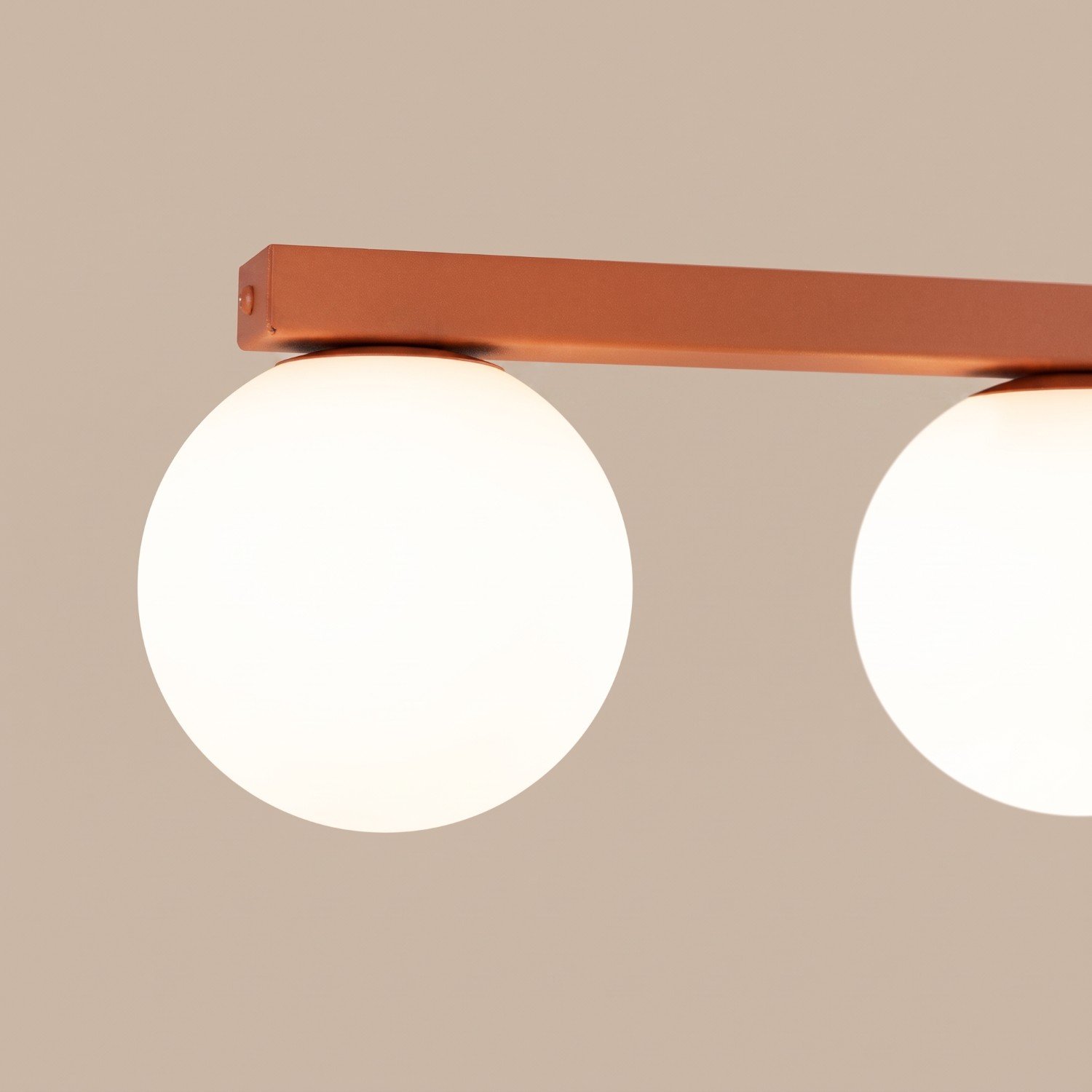 Ceiling Lamp Yoli 2 Red Ochre Uncategorized Great Lighting UK Ltd
