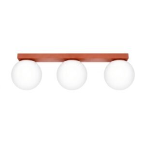 Ceiling Lamp Yoli 3 Red Ochre Uncategorized Great Lighting UK Ltd
