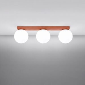 Ceiling Lamp Yoli 3 Red Ochre Uncategorized Great Lighting UK Ltd