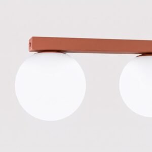 Ceiling Lamp Yoli 3 Red Ochre Uncategorized Great Lighting UK Ltd