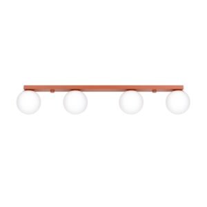 Ceiling Lamp Yoli 4 Red Ochre Uncategorized Great Lighting UK Ltd