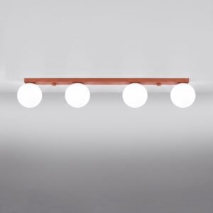 Ceiling Lamp Yoli 4 Red Ochre Uncategorized Great Lighting UK Ltd