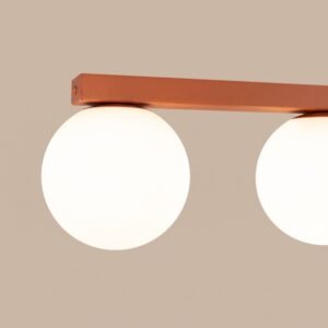 Ceiling Lamp Yoli 4 Red Ochre Uncategorized Great Lighting UK Ltd