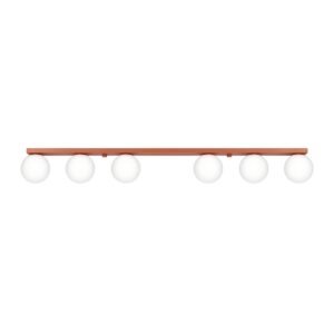 Ceiling Lamp Yoli 6 Red Ochre Uncategorized Great Lighting UK Ltd
