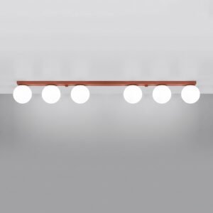 Ceiling Lamp Yoli 6 Red Ochre Uncategorized Great Lighting UK Ltd