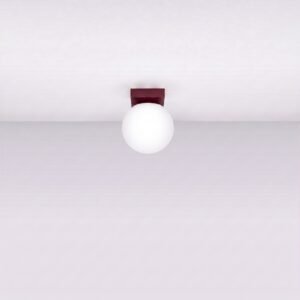 Ceiling Lamp Yoli 1 Burgundy Uncategorized Great Lighting UK Ltd