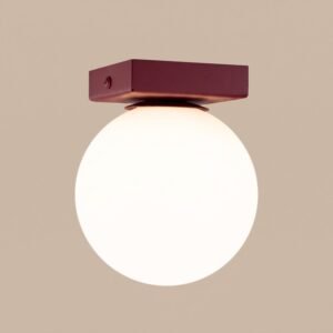 Ceiling Lamp Yoli 1 Burgundy Uncategorized Great Lighting UK Ltd