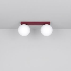 Ceiling Lamp Yoli 2 Burgundy Uncategorized Great Lighting UK Ltd