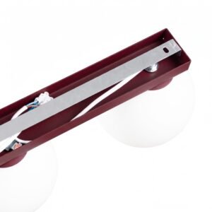 Ceiling Lamp Yoli 2 Burgundy Uncategorized Great Lighting UK Ltd