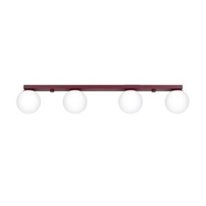 Ceiling Lamp Yoli 4 Burgundy Uncategorized Great Lighting UK Ltd