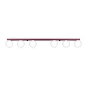 Ceiling Lamp Yoli 6 Burgundy 4 Light Spotlights Great Lighting UK Ltd