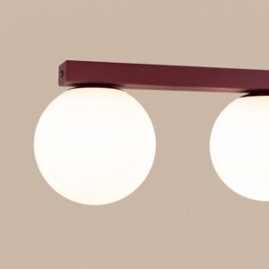 Ceiling Lamp Yoli 6 Burgundy 4 Light Spotlights Great Lighting UK Ltd