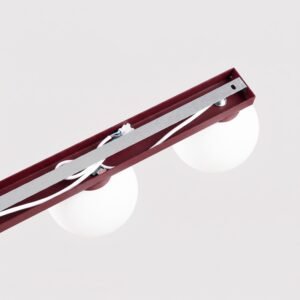 Ceiling Lamp Yoli 6 Burgundy 4 Light Spotlights Great Lighting UK Ltd