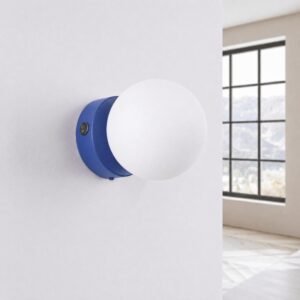 Wall Lamp Yoli 1 Ultramarine with Switch Uncategorized Great Lighting UK Ltd