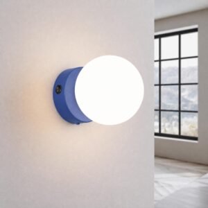 Wall Lamp Yoli 1 Ultramarine with Switch Uncategorized Great Lighting UK Ltd
