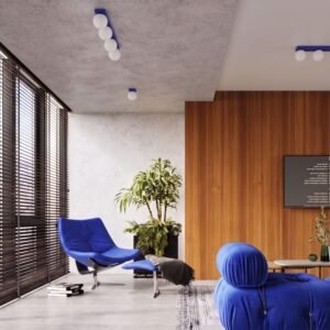 Ceiling Lamp Yoli 1 Ultramarine Uncategorized Great Lighting UK Ltd