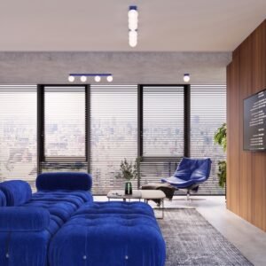 Ceiling Lamp Yoli 1 Ultramarine Uncategorized Great Lighting UK Ltd