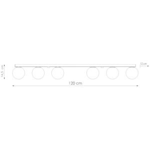Ceiling Lamp Yoli 6 Ultramarine Uncategorized Great Lighting UK Ltd