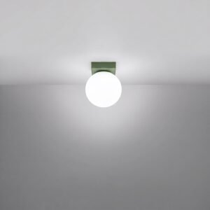 Ceiling Lamp Yoli 1 Olive Green Uncategorized Great Lighting UK Ltd