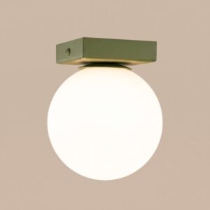 Ceiling Lamp Yoli 1 Olive Green Uncategorized Great Lighting UK Ltd