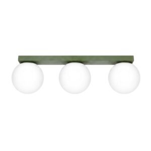 Ceiling Lamp Yoli 3 Olive Green Uncategorized Great Lighting UK Ltd