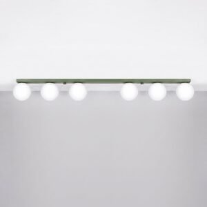 Ceiling Lamp Yoli 6 Olive Green 4 Light Spotlights Great Lighting UK Ltd