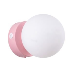 Wall Lamp Yoli 1 Pink with Switch Uncategorized Great Lighting UK Ltd