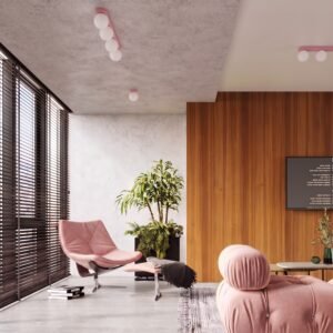 Wall Lamp Yoli 1 Pink with Switch Uncategorized Great Lighting UK Ltd