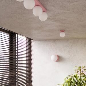 Wall Lamp Yoli 1 Pink with Switch Uncategorized Great Lighting UK Ltd