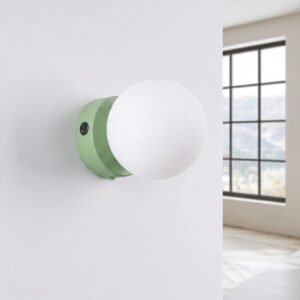 Wall Lamp Yoli 1 Sage with Switch Uncategorized Great Lighting UK Ltd