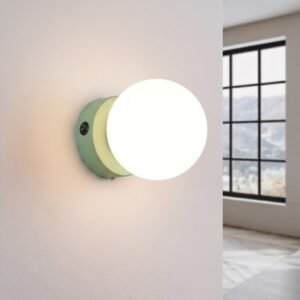 Wall Lamp Yoli 1 Sage with Switch Uncategorized Great Lighting UK Ltd