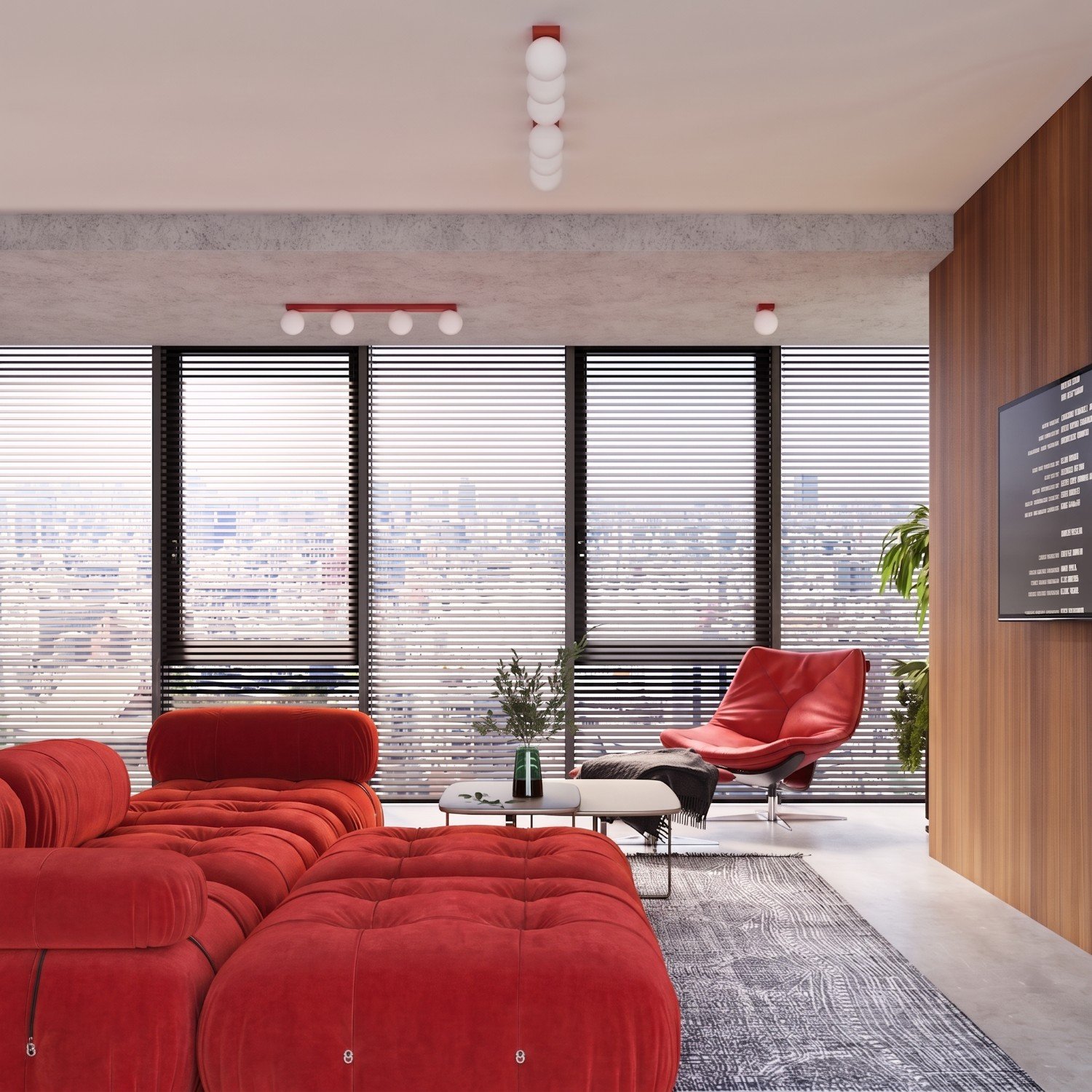 Wall Lamp Yoli 1 Red with Switch Red Wall Lights Great Lighting UK Ltd