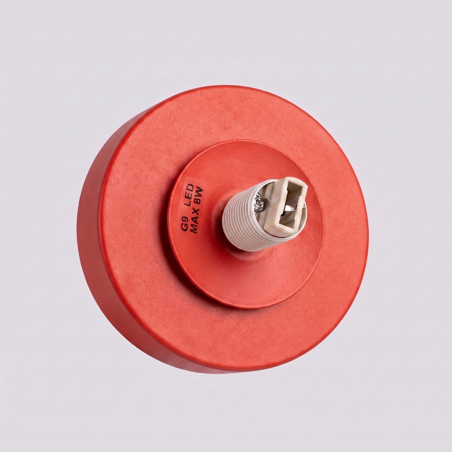 Wall Lamp Yoli 1 Red with Switch Red Wall Lights Great Lighting UK Ltd