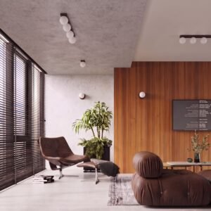 Wall Lamp Yoli 1 Brown with Switch New Arrivals Great Lighting UK Ltd