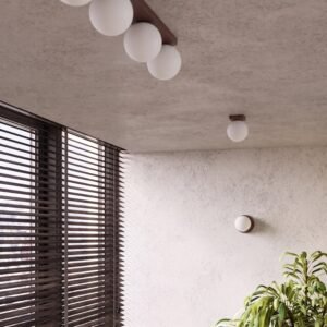 Wall Lamp Yoli 1 Brown with Switch New Arrivals Great Lighting UK Ltd