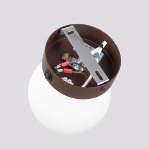 Wall Lamp Yoli 1 Brown with Switch New Arrivals Great Lighting UK Ltd