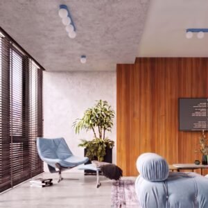Wall Lamp Yoli 1 Azure with Switch Uncategorized Great Lighting UK Ltd