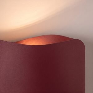 Wall Lamp Tila 30 Burgundy Uncategorized Great Lighting UK Ltd