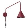 Wall Lamp Nox Burgundy Uncategorized Great Lighting UK Ltd