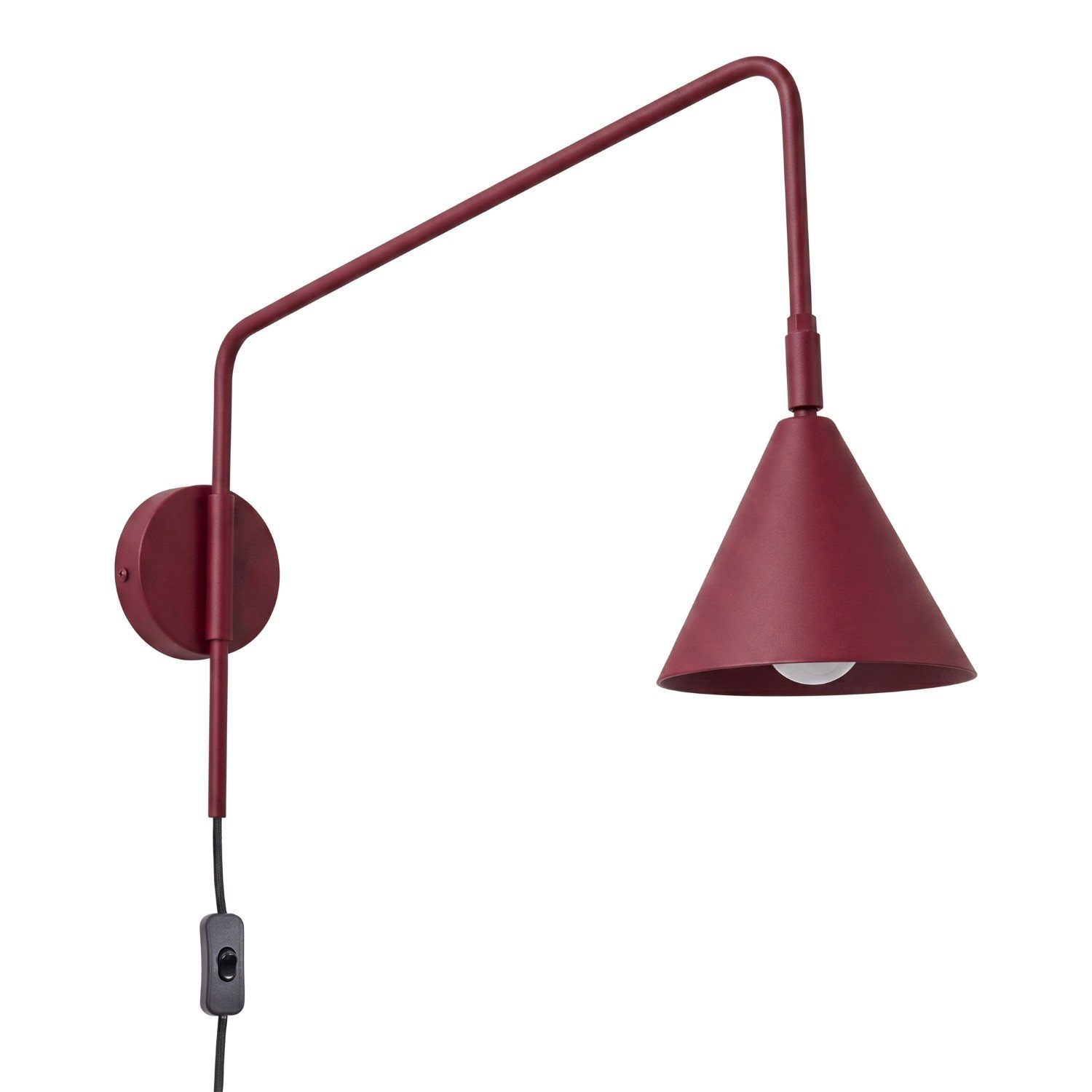 Wall Lamp Nox Burgundy Uncategorized Great Lighting UK Ltd