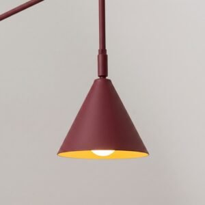Wall Lamp Nox Burgundy Uncategorized Great Lighting UK Ltd