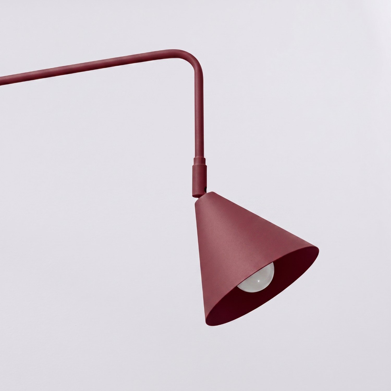 Wall Lamp Nox Burgundy Uncategorized Great Lighting UK Ltd
