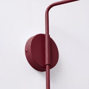 Wall Lamp Nox Burgundy Uncategorized Great Lighting UK Ltd